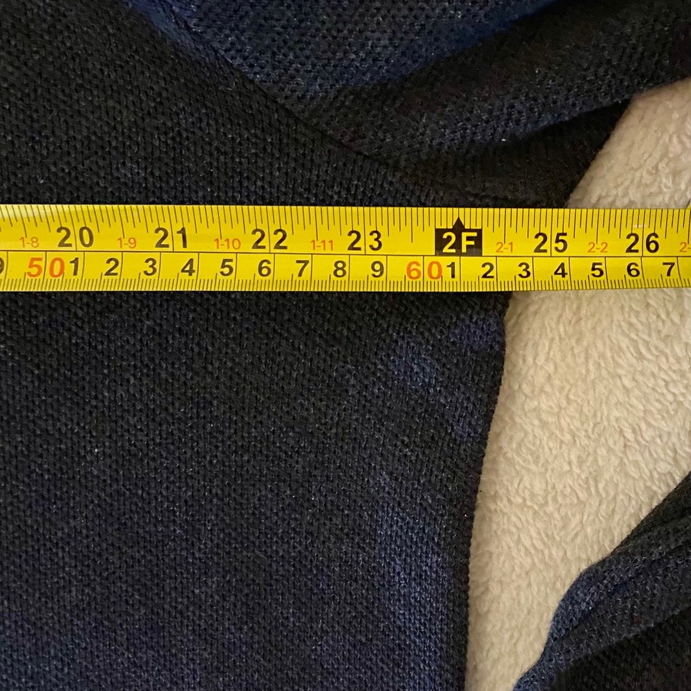 Polo Ralph Lauren Men's Gray Pima Cotton Quarter Zip Sweater Sz L Elbow Patches - Picture 9 of 15